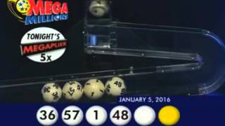 2016 01 05 Mega Millions Numbers and draw results