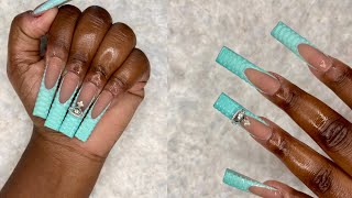 POLYGEL | 3D CROC PRINT FULL SET✨💅🏾