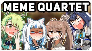 Just HoloEN meme quartet being themselves【 HololiveEN | Hololive EN】