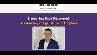 Craigslist Traffic Loophole Review - Legit Income System
