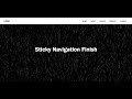 Sticky Navigation Menu Using #JavaScript - For Beginners - 2020 | Developerdiary