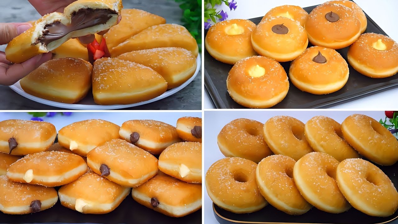 4 Resep Donat Mudah,Empuk Dan Lembut Tanpa Mixer - YouTube