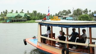 เที่ยวตลาดใกล้กรุง! ตลาดน้ำวัดแสงศิริธรรม ท่าอิฐ นนทบุรี ให้อาหารปลา ทำบุญ นั่งเล่นชิลล์ๆ