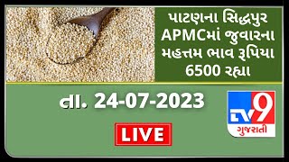 Mandi : પાટણના સિદ્ધપુર APMCમાં જુવારના મહત્તમ ભાવ રૂપિયા 6500 રહ્યા | Tv9News