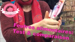 Boutique Genevacakes - Feutres alimentaires: test \u0026 comparaison