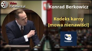 Konrad Berkowicz - Kodeks karny [mowa nienawiści]