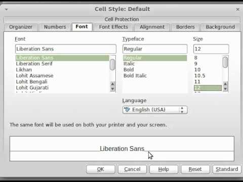 How to Change Font size in LibreOffice or OpenOffice Calc How to Change Font size in LibreOffice or OpenOffice Calc