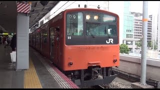 【発車メロディあり!】大阪環状線普通201系（89編成）大阪駅発車【FHD】