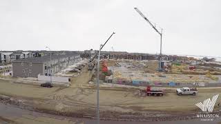 2. Checking in on the Williston construction in Harbour Landing, Regina.