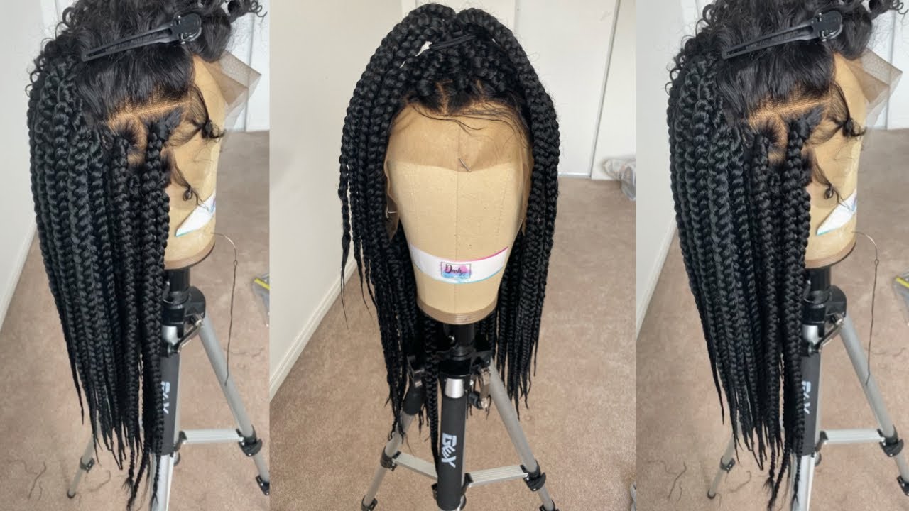 Easy Box Braid Wig Tutorial Step By Step Detailed Youtube