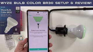 Wyze Bulb Color BR30 Setup \u0026 Review