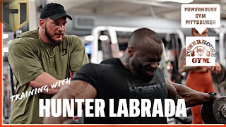 Chest training with Hunter Labrada at Powerhouse Gym Pittsburgh | Samson Dauda