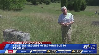 Cemetery grounds overgrown due to pandemic