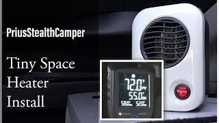 Space Heater Thermostat Install Prius Stealth Camper Car Van Vanlife Heating Warm RV