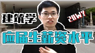 建筑学仍是一个高薪专业吗？设计院与地产起薪概览|建筑设计|秋招|求职|薪资|