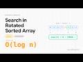 Search in Rotated Sorted Array — The Sorted Half Insight (LeetCode 33, O(log n) Visualized)