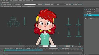 Character animation and rigging test by Hanaa Mohamed using Moho ✨
