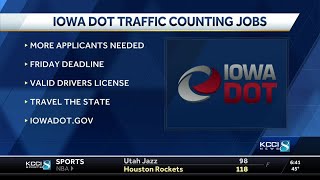 Iowa DOT looking for workers to count traffic