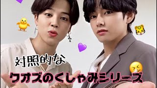 《BTS》豪快なテヒョンくんとかわいいジミンちゃんのくしゃみ集