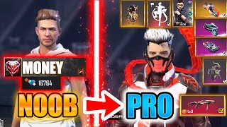 Free Fire new account to *PRO* 16k diamonds - look how it became😱🔥