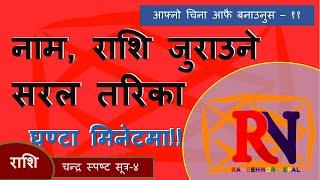 name rashi juraunus । नाम राशि जुराउने । नामाकरण गर्ने सरल तरिका  by Rameshwor Nepal