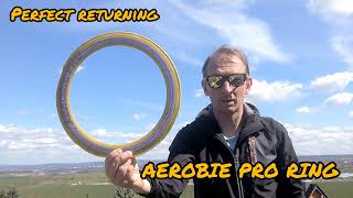 Returning AEROBIE PRO FLYING RING 🥏 like a Boomerang 🪃