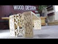 How to make a curved modern bench. Woodworking