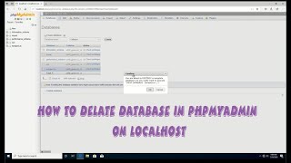 How to Delete Database in phpmyadmin on localhost