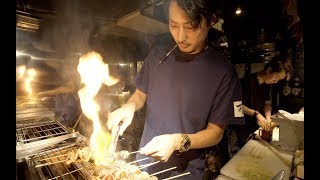 Epic RAMEN and YAKITORI Food Tour - Duck Ramen + Pork Belly Skewers | Tokyo, Japan