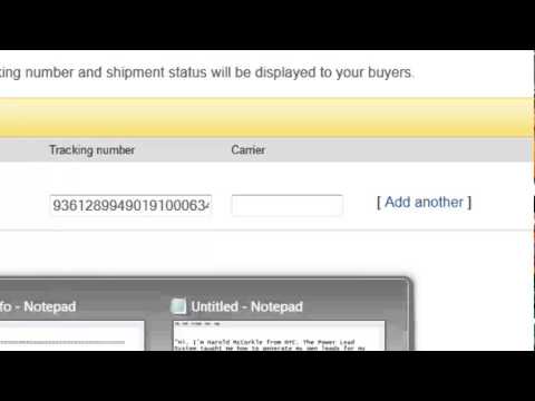 Learn How To Mark Your Item As Shiped & Ad A Tracking Number On eBay Learn How To Mark Your Item As Shiped & Ad A Tracking Number On eBay