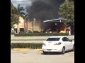 Raw video: Gas station fire