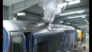 Baby Deltic engine start after revised coolant system installed