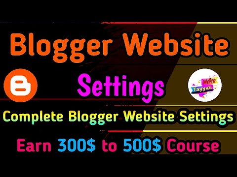 Blogger SEO Settings | Blogger Website Settings For Beginners #blogging ...