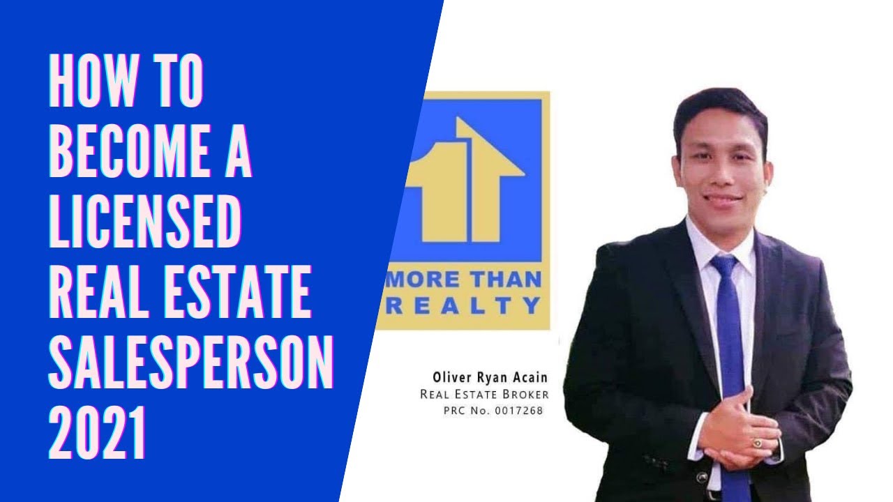 HOW TO BECOME A LICENSED REAL ESTATE SALESPERSON 2021 # ...