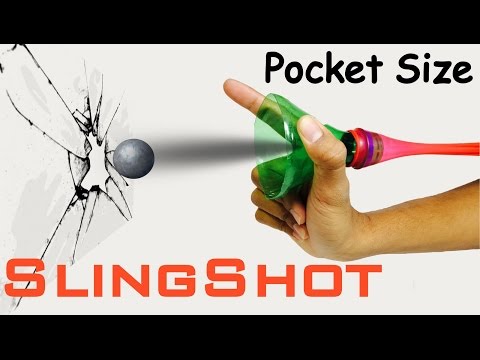 How To Make Pocket Size SLINGSHOT at home | POWERFUL How To Make Pocket Size SLINGSHOT at home | POWERFUL