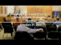 Issaquah City Council Services, Safety & Parks Committee Meeting - February 27, 2024