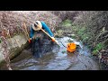 미꾸라지 잡기 논과 수로에서 미꾸라지 두 사발 loaches fishing in paddy field u0026 water channel