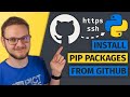 How to install a Python pip Package from github (https & ssh)