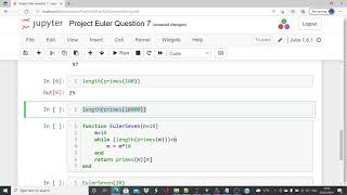 Julia Project Euler Question 7