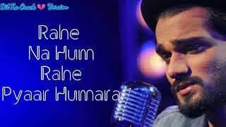 Ye Pyar Ho Na Khatam Lyrics - Yasser Desai | Zakhmi Web Series - Status Song
