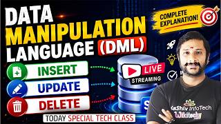 🔴 LIVE: Learn SQL DML Fast ⚡ INSERT UPDATE DELETE with Real Examples (Tamil) | Kaashiv Infotech SQL
