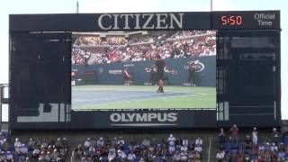 US OPEN 2009, Mens Final, Juan Martin del Potro challenging a point