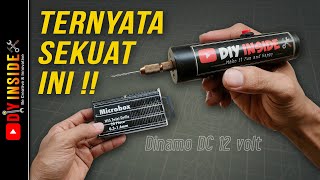 bor tangan mini dari DINAMO DC, mata bor mini Microbox HSS #diy #creative