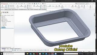 BÀI VẼ KHAY 3D TRONG SOLIDWORKS #6