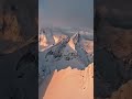 beautiful sunrise over the snow mountains shorts video shorts