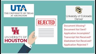 Masters Application Rejections | Future in Danger | Study in USA