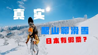 日本也有假滑雪票？！在日本滑雪老炮真实的一天，边爬山边聊天，告诉你很多日本滑雪的鲜为人知小话题【单板滑雪老炮聊】