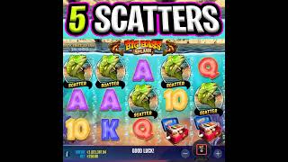 BIG BASS SPLASH 🤑 SUPER RARE 5 SCATTER BONUS 🔥 ON MAX €25.000 BONUS BUY‼️ #shorts