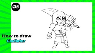How to draw Gladiator