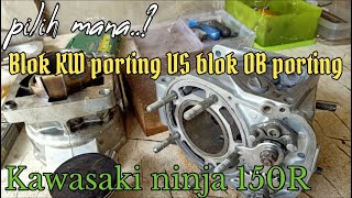 Pilih blok kw diporting apa blok OB diporting...Kawasaki ninja! #mbajingtech